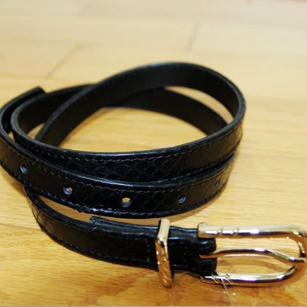 ERNEST W BAKER 스키니 가죽 벨트