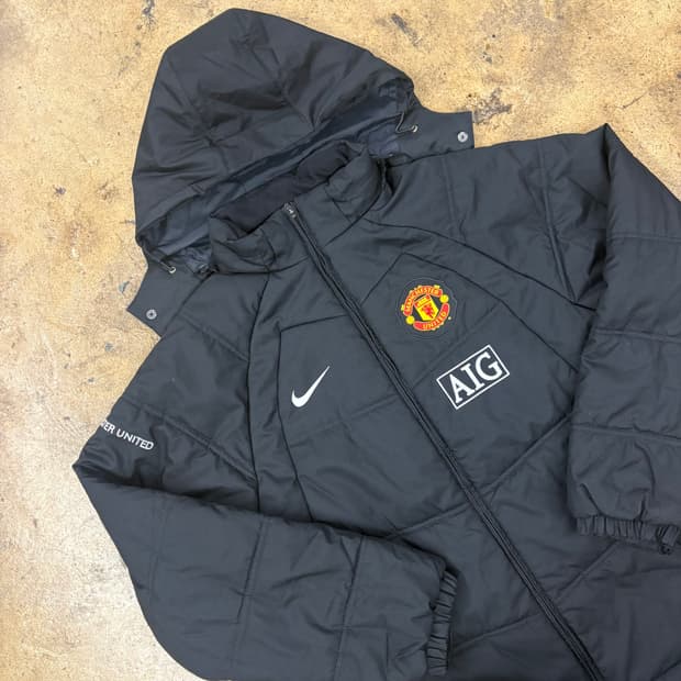 [정품/m,100] 나이키 맨유 패딩 점퍼 자켓 b17