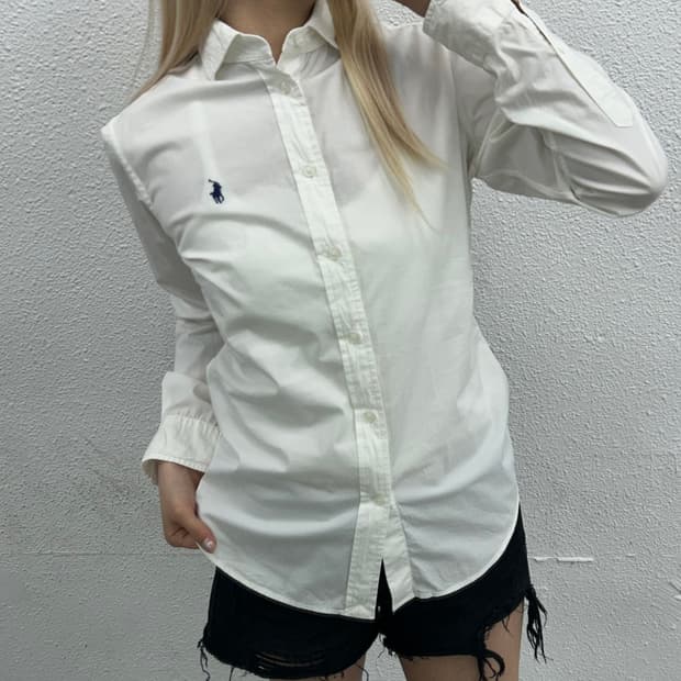 폴로 랄프로렌 네이비포니 화이트 셔츠 4