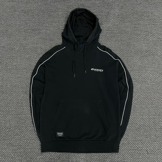 디스커버리 베이직 로고 후드티 v1156