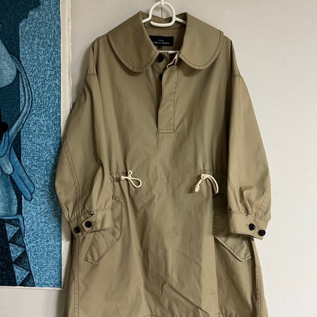 트리콧 꼼데가르송 트렌치 변형 미니원피스 s