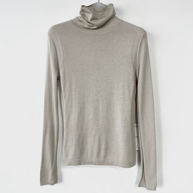 시스템 캐시미어100 터틀넥 니트 탑