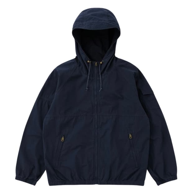 Khakis Hooded Wind Jacket Navy
