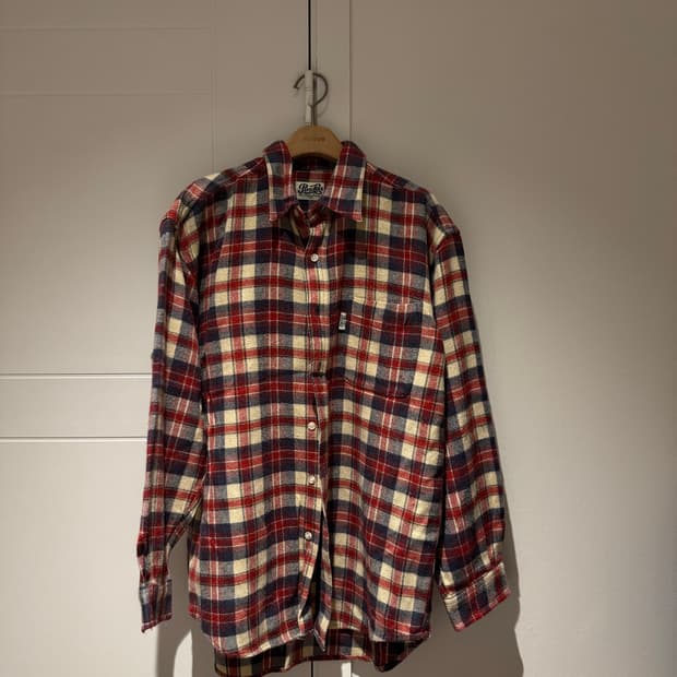 빈티지 체크셔츠