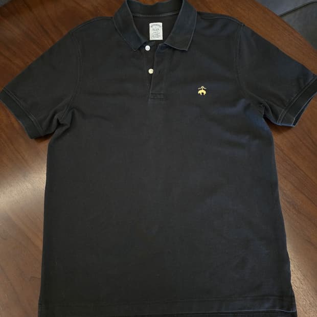브룩스브라더스 수피마 폴로 블랙 슬림 L