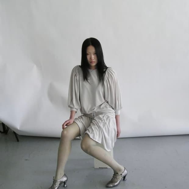 에옹쓰 아르누보 드레스 세이지그린