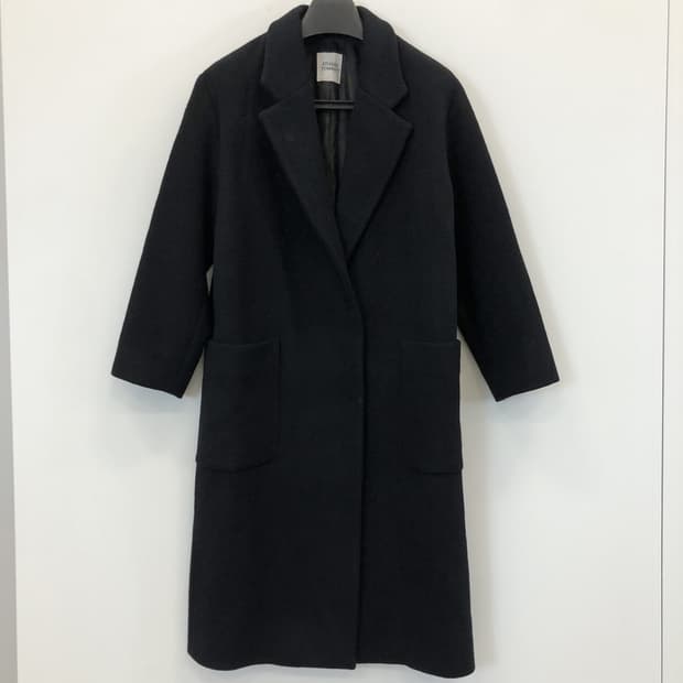 스튜디오톰보이 히든 블랙 울코트 80-90-160