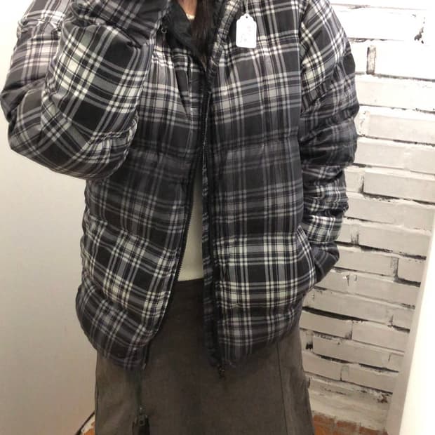 나이키 acg 체크패딩 구스