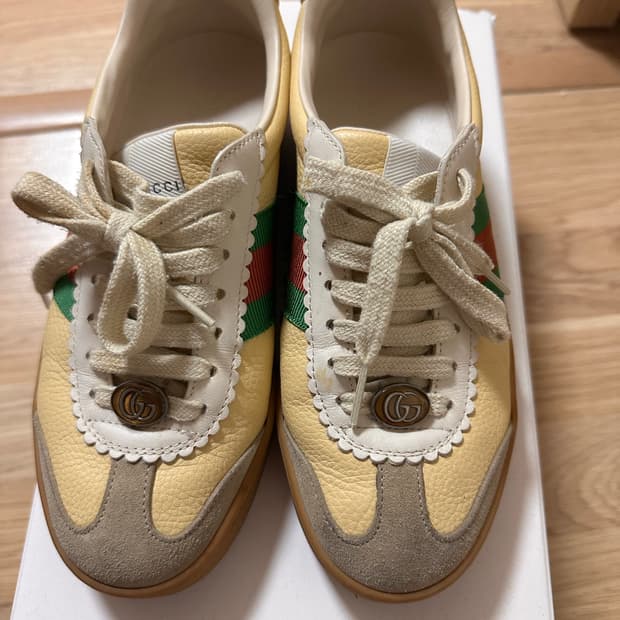 구찌 웹 스트라이프 스니커즈 35