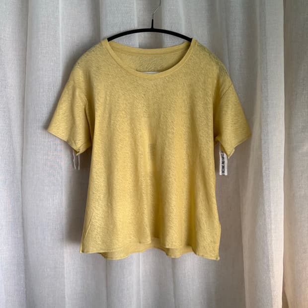 MM6 리넨 티셔츠