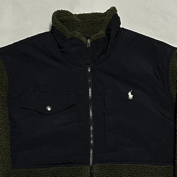 XL 폴로랄프로렌 화이트 포니 플리스 집업 자켓