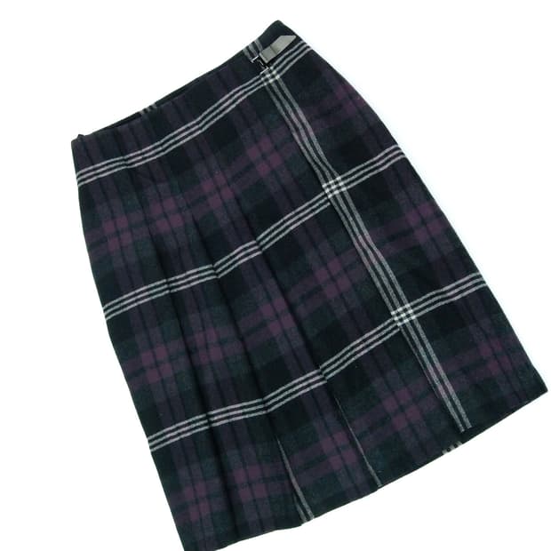 Untitled wrap pleats skirt