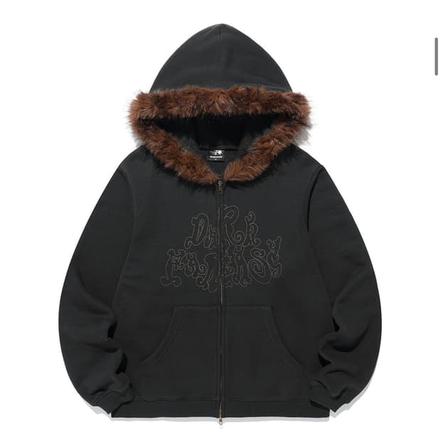 나이스코스트클럽 DARK FANTASY FUR HOODIE ZIP UP 