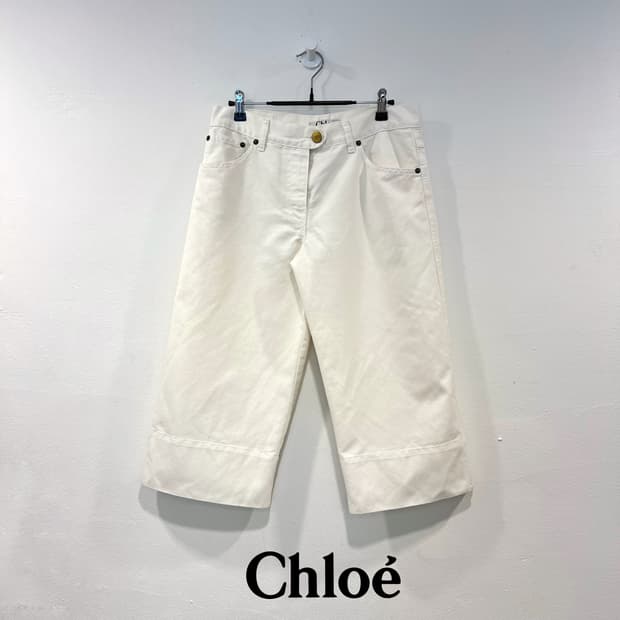 Chloe 끌로에 화이트진 바지
