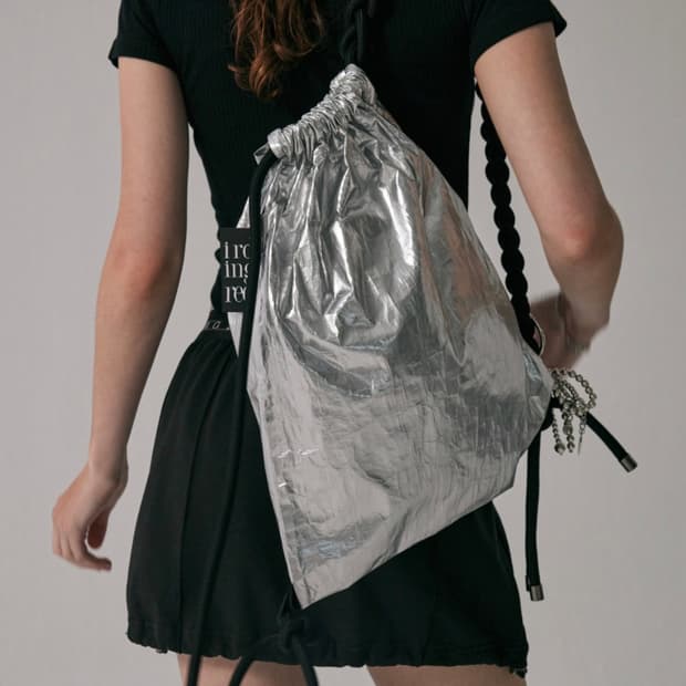 품절제품) Shining String Back Pack [silver]