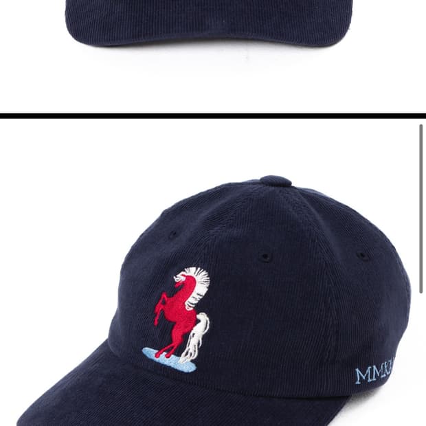 IAB 붉은말 레드 홀스 캡 네이비