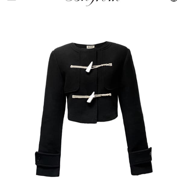 비앤프롬 떡볶이 코트 블랙