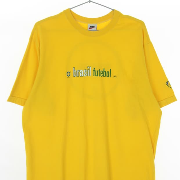 나이키 브라질 옐로우 반팔티