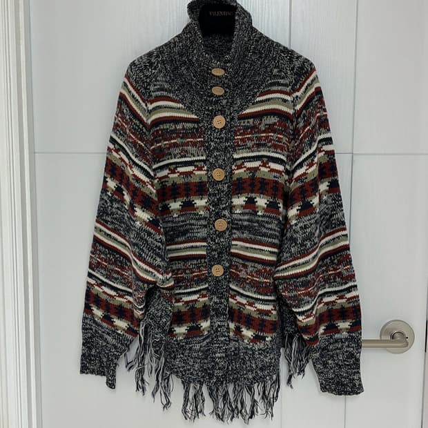 빔즈 판쵸 가디건 프리사이즈 정품 