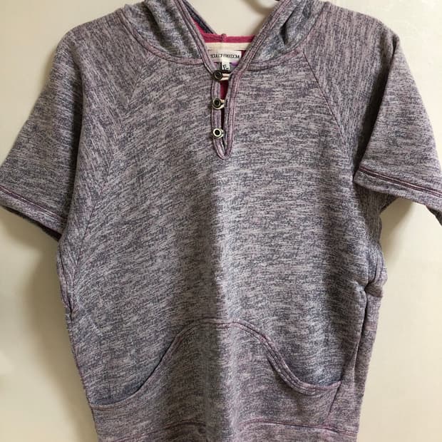 Half sleeve hoodie top 반팔 후드