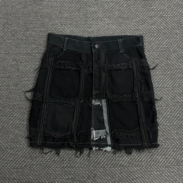 데님커스텀 미니스커트 V0575