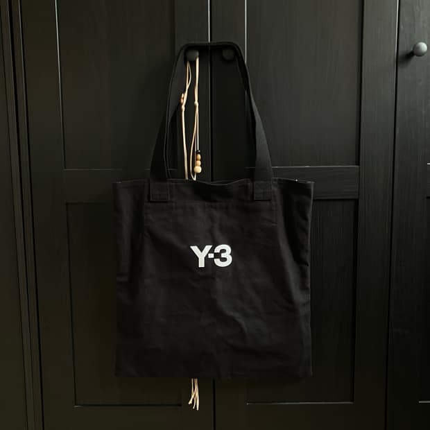 Yohji Yamamoto Y-3 canvas tote bag