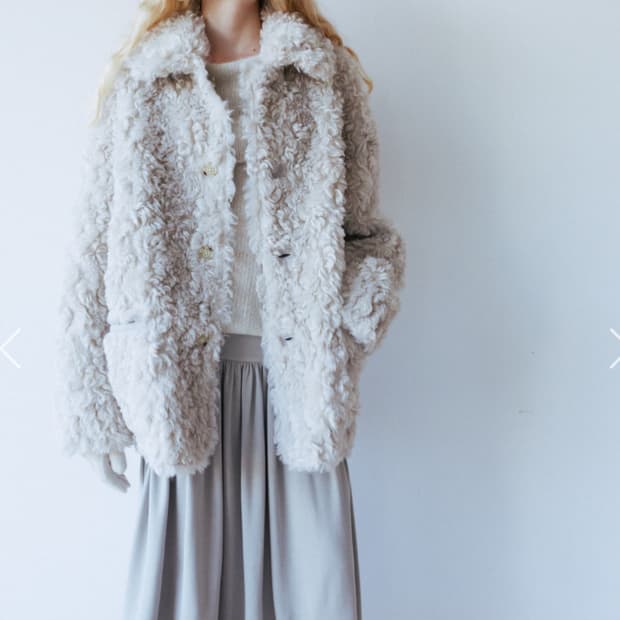 모노하 리버시블 플러피 코트 (아이보리)/ 무료배송,가격인하X