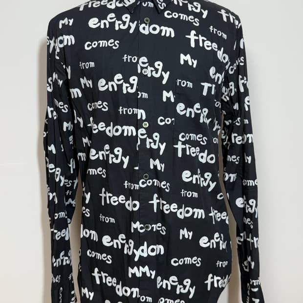 블랙 꼼데가르송 셔츠 XL