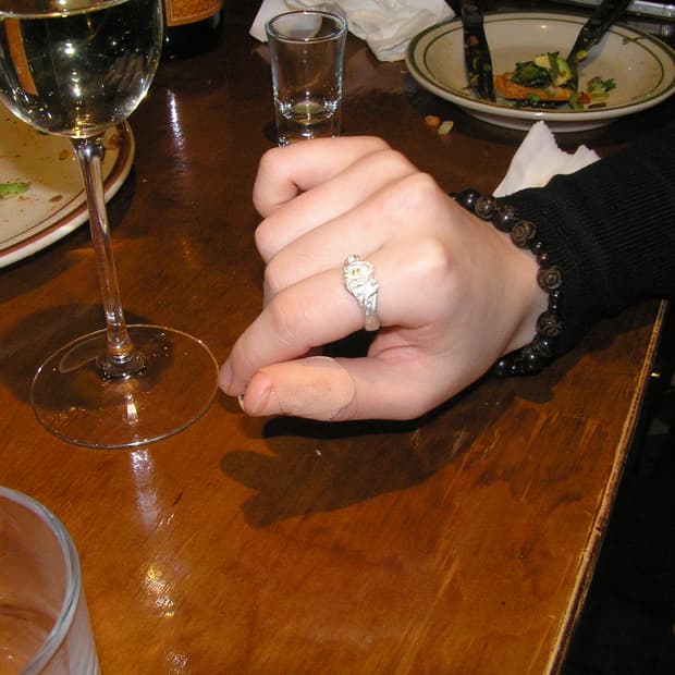 실버 볼드 오리엔탈 매듭 반지