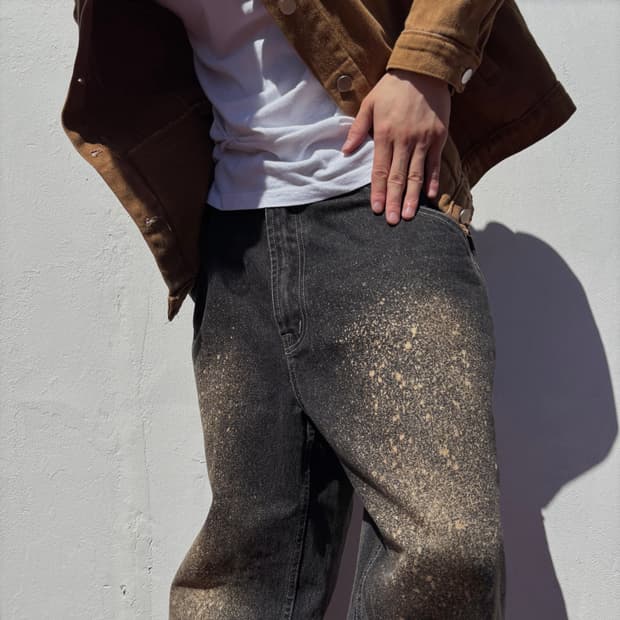 VTG PAINT SPLATTER DENIM JEANS