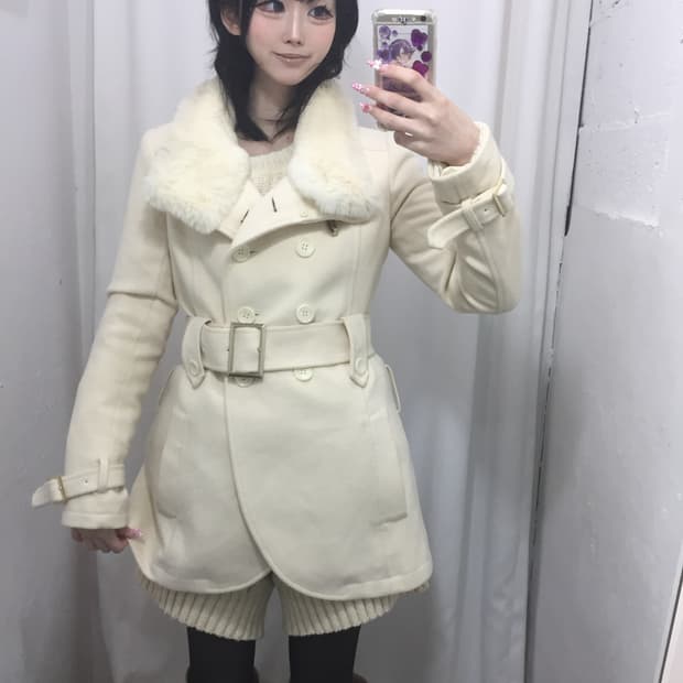 사에코st 화이트 벨트 코트 코디 ⛄️