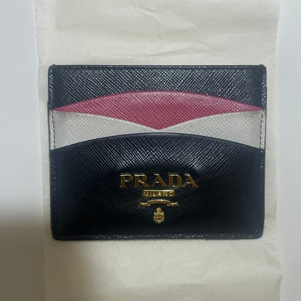 [정품]프라다사피아노멀티컬러카드지갑