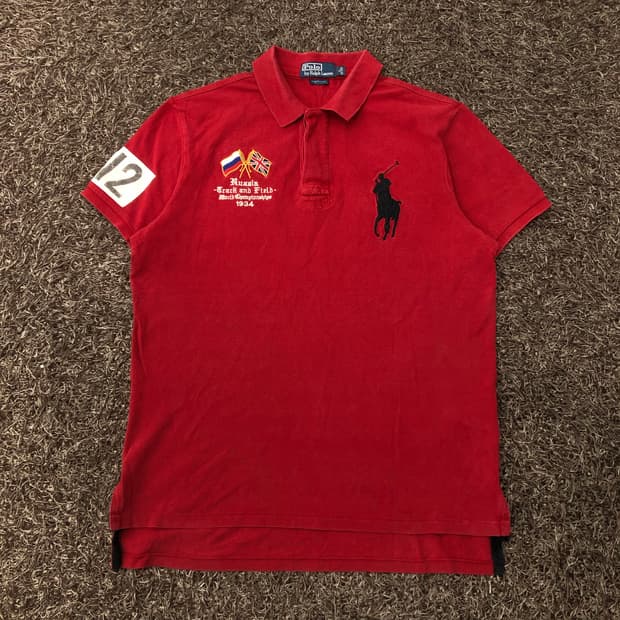 XL 폴로 랄프로렌 빅포니 치프키프 러시아 PK 카라 반팔 티셔츠