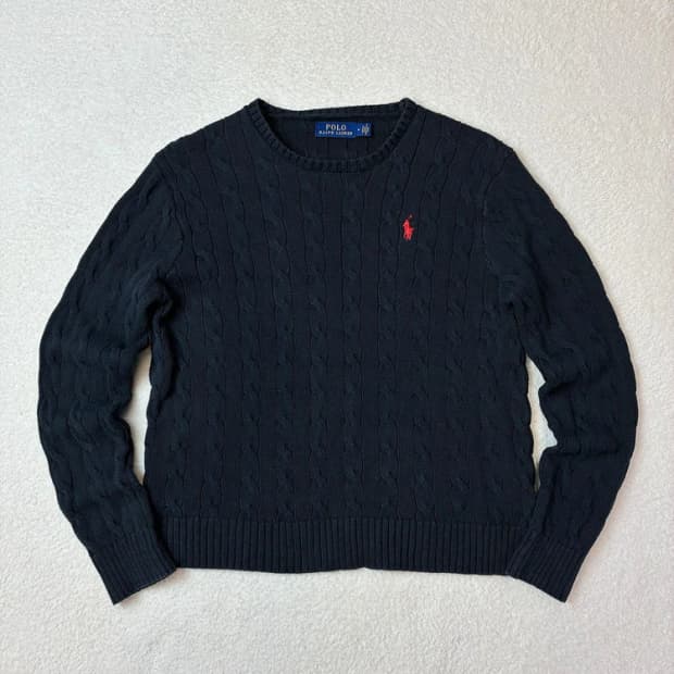 폴로 랄프로렌 시그니처 포니 케이블 니트 PN5755