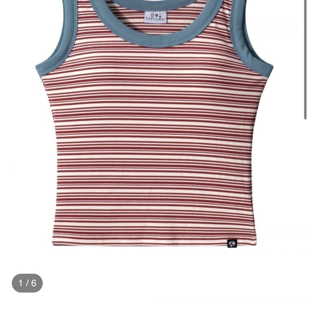 earthjigu COZY BRA SLEEVELESS (RED) 사이즈1
