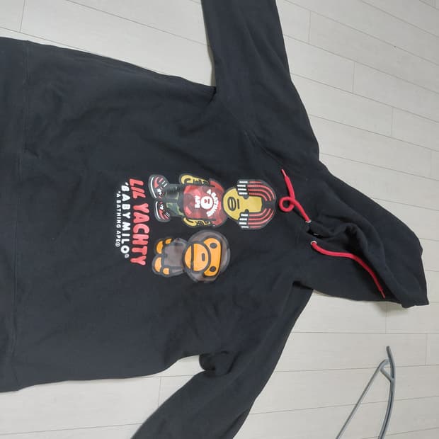 베이프 릴야티 래퍼 콜라보 후드티 xl