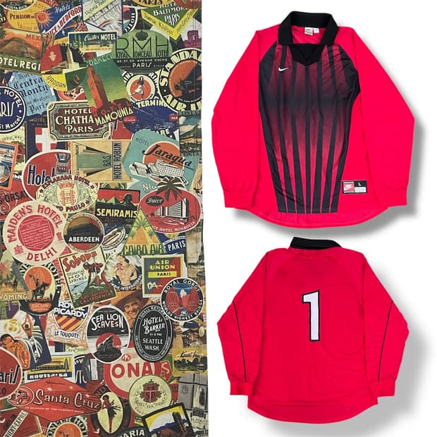 90s 나이키 UK 축구 골키퍼 웜업 맨투맨 올드스쿨 고프코어 져지 XL