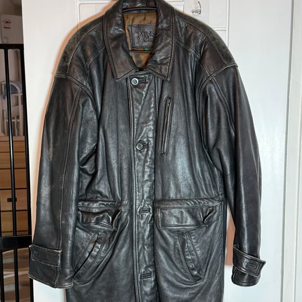 일본 폴로클럽 레더 자켓