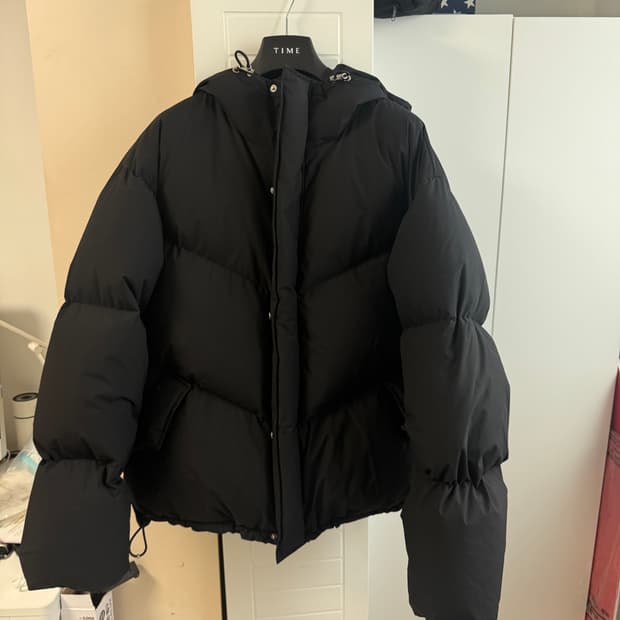 애프터프레이 쉘후디 푸퍼 다운 재킷 블랙 xl