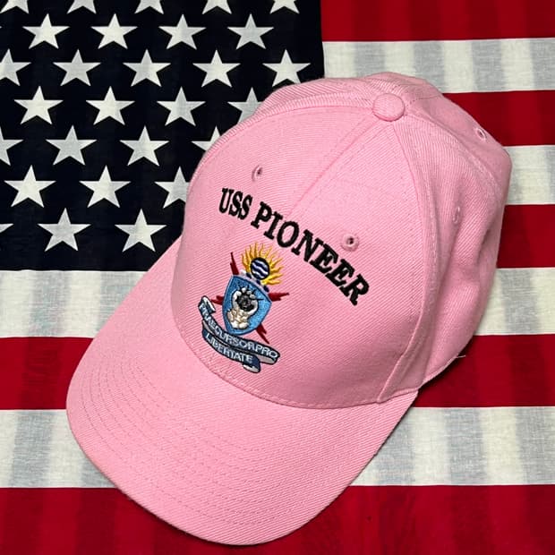 Uss pioneer mcm-9 military cap