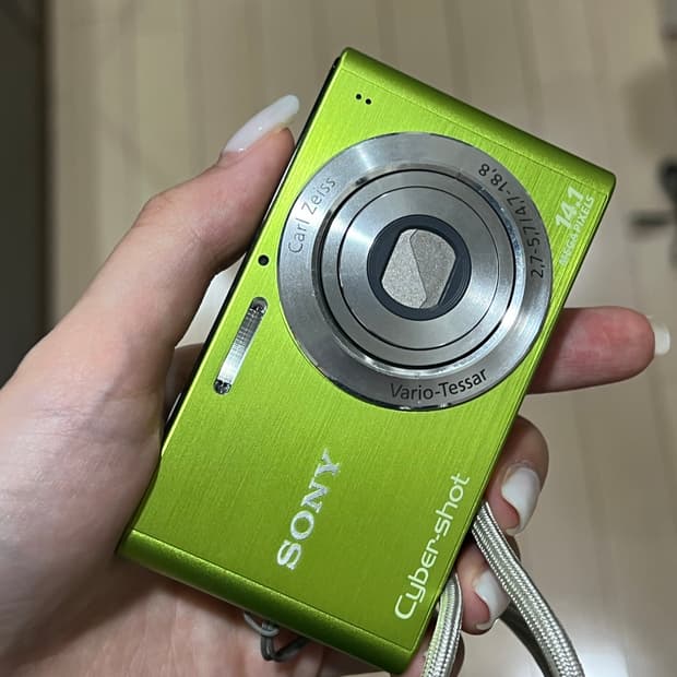 희귀컬러! S급 빈티지디카) 소니 사이버샷 w320