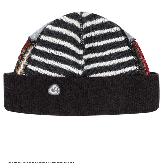 코이세이오 패치워크 비니 브라운 PATCHWORK BEANIE BROWN