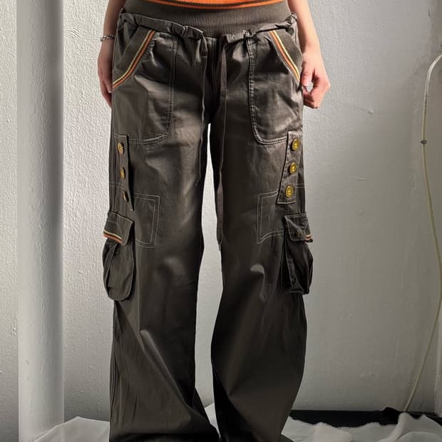 Vintage Khaki Cargo Pants