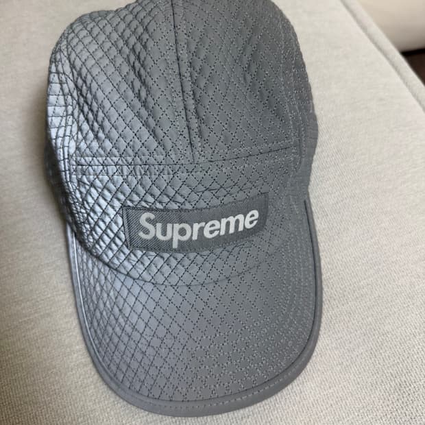Supreme fw23 micro quilted camp cap