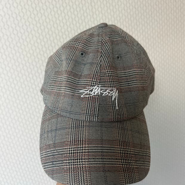 스투시 글렌체크 볼캡