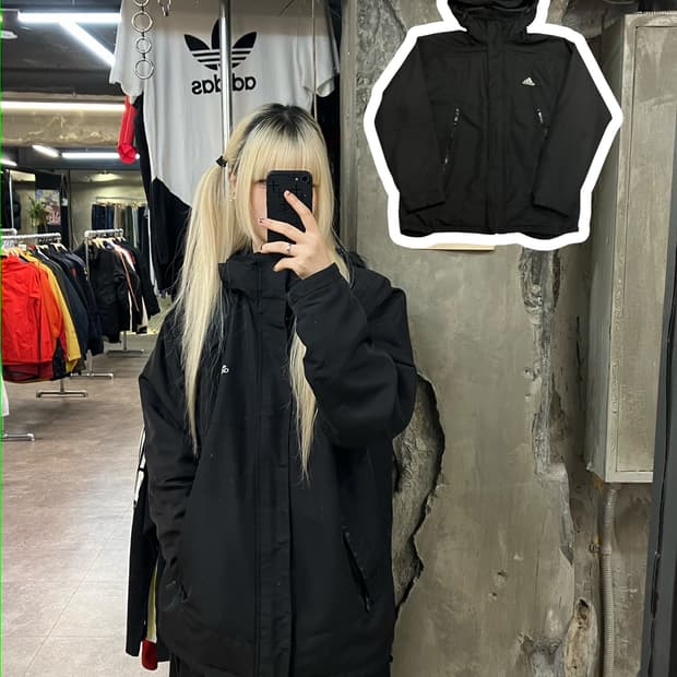 아디다스 점퍼 블랙 105  #csz2118