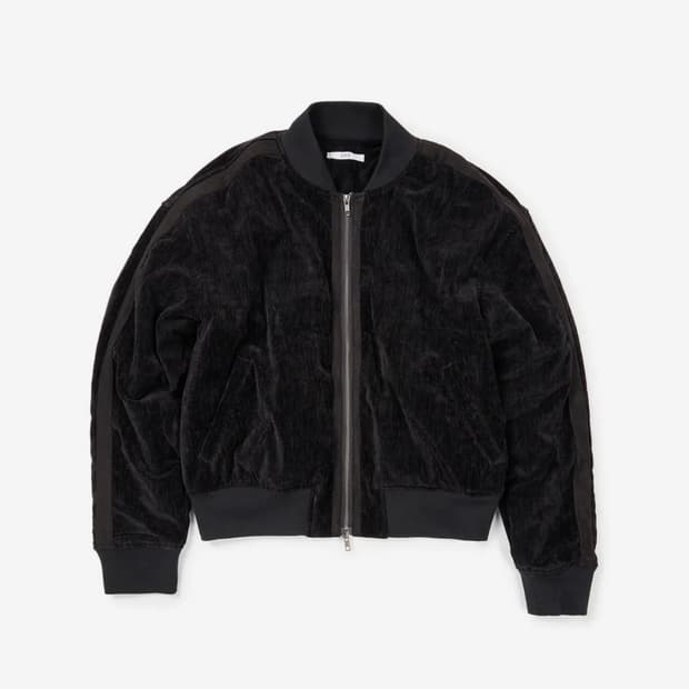 ETCE 트리밍 벨벳 봄버 TRIMMING VELVET BOMBER XL