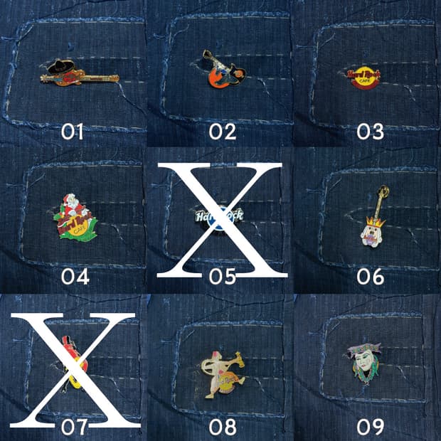 하드록카페 핀 뱃지