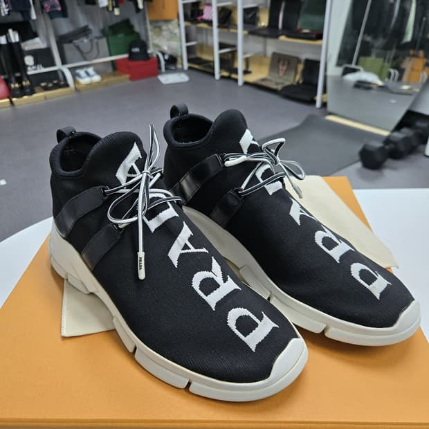 [A급컨디션]프라다 니트 스니커즈