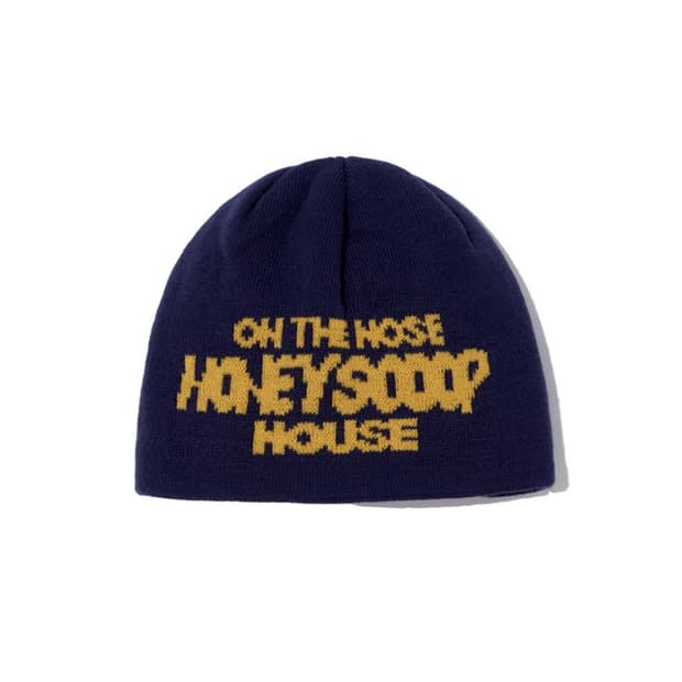 허니스쿱하우스 HSH 로고 비니 네이비